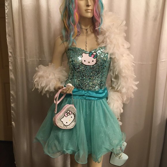 CUSTOM DREAM DRESS AND JEWELERY SET!🍭💖with hello kitty added details - Picture 3 of 17